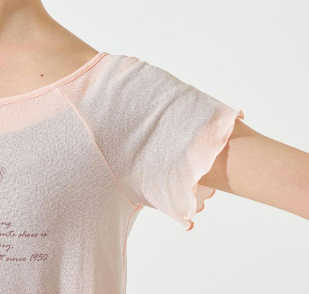 お値下げ　チャコット　バレエ　Tシャツ　衣装柄　トウシューズ柄