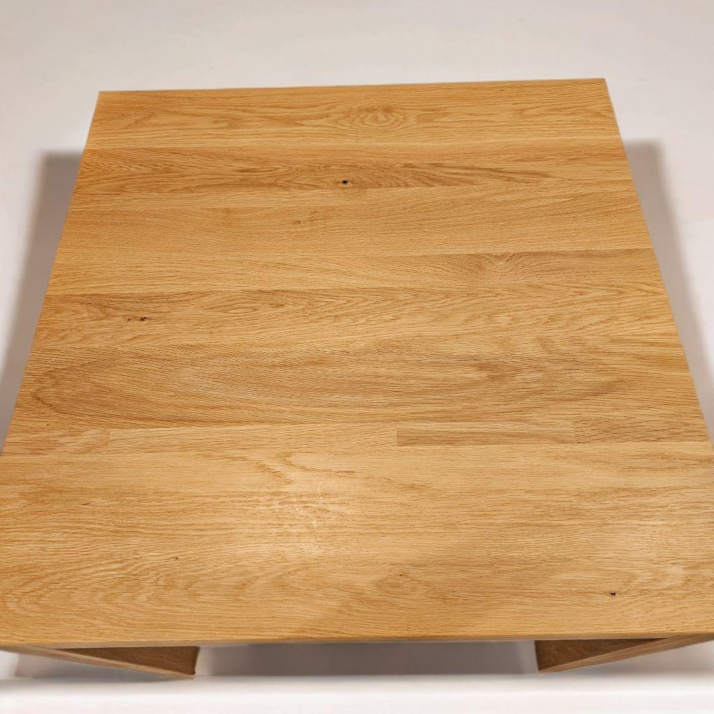 無印良品 木製テーブル　引出付　節あり　幅８０ｃｍ