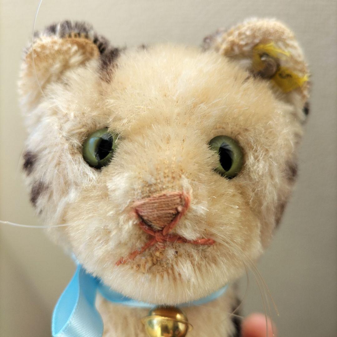ビンテージ　シュタイフ　Tabby　キャット　猫　ちょっと訳あり