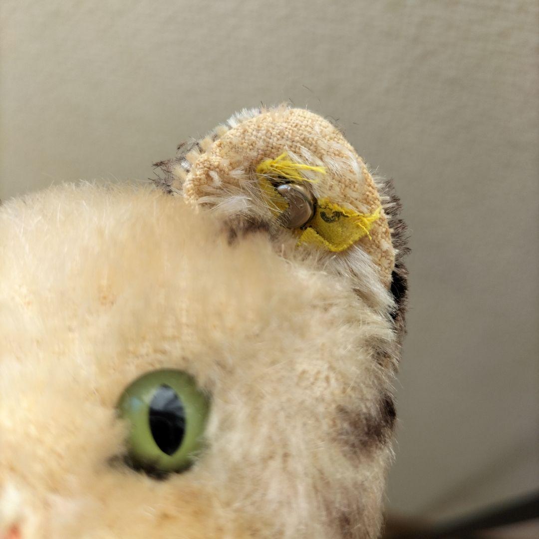 ビンテージ　シュタイフ　Tabby　キャット　猫　ちょっと訳あり