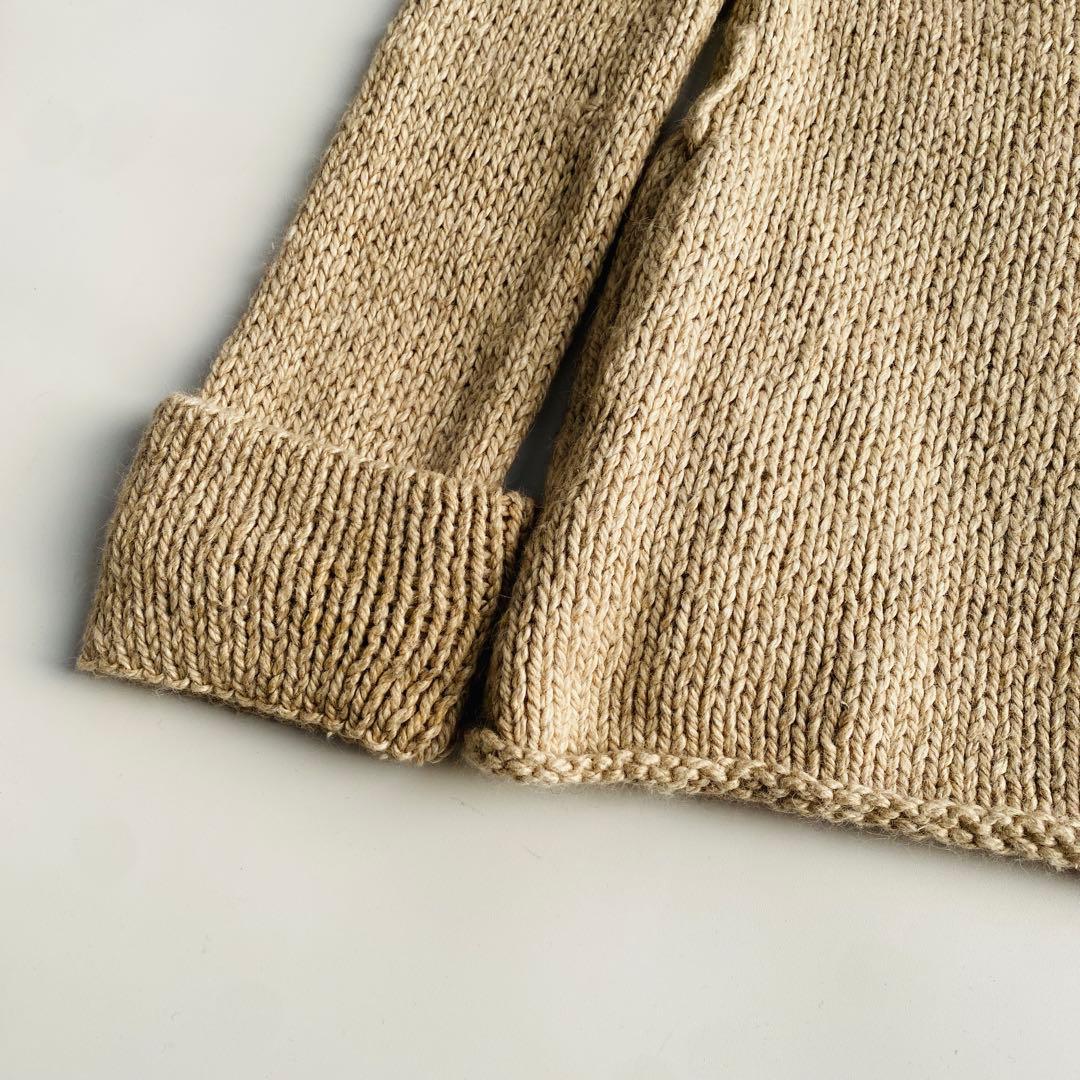 高級素材Y's ワイズ ニットカーディガン アンゴラ 絹 キャメル ヨージ