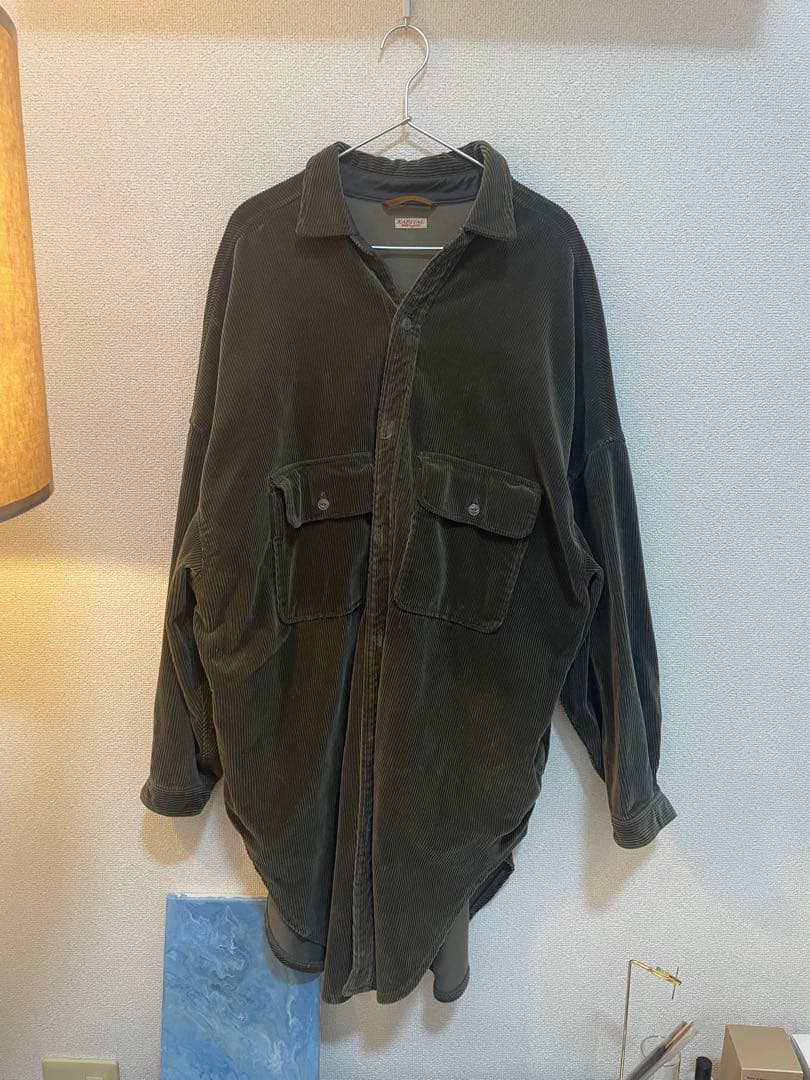 最終値下げ kapital スラッピーシャツ　コーデュロイ　カーキ