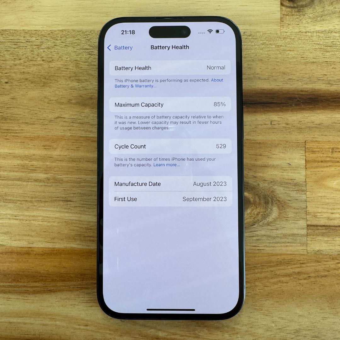 美品 Apple｜iPhone 15 128GB ブラック｜SIMフリー