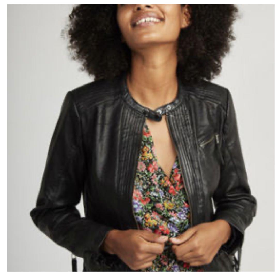 早い者勝ち★新品未使用☆NAF NAFレザーフィットジャケット36