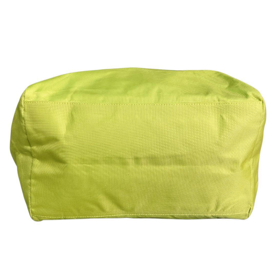 パーリーゲイツ 良品 肩掛け可 大容量 多収納 ロッカーバッグ ネオングリーン