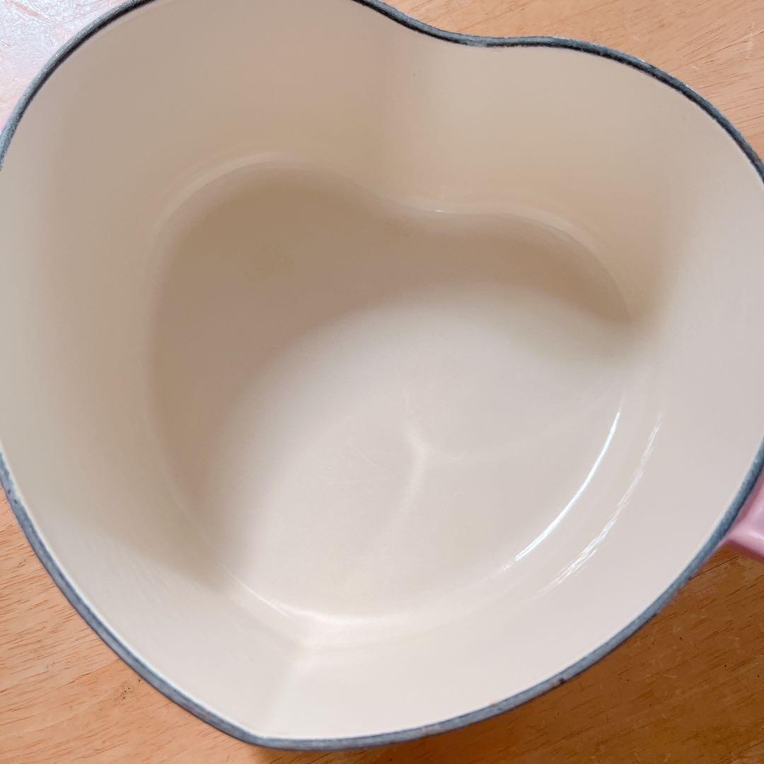 Le Creuset ココット　ピンク　ハート型鍋