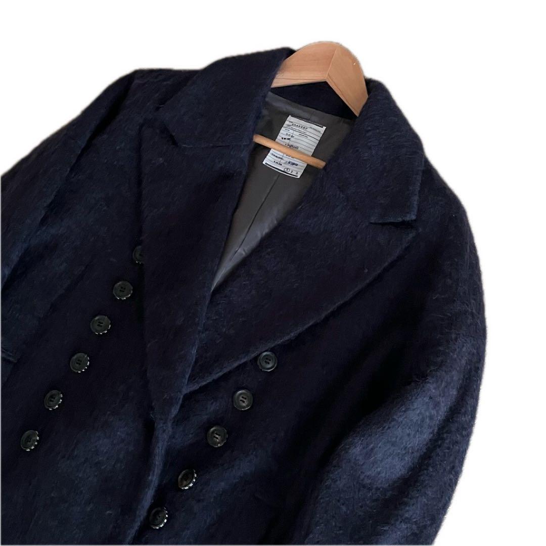 ✨極美品✨希少✨SHAREEF フランネル モヘア コクーンコート ネイビー 1