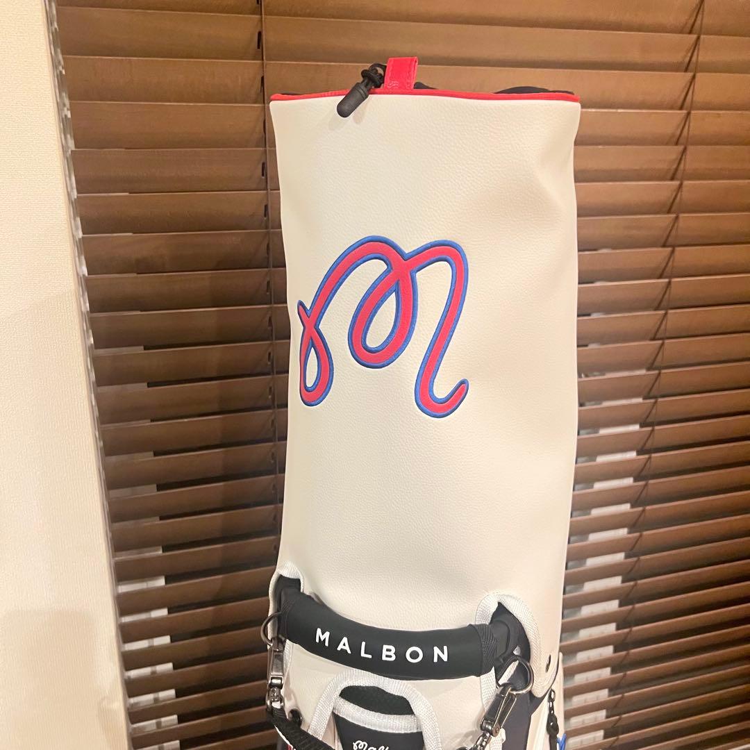 【即発送】完売MALBON マルボンゴルフ キャディバッグ ゴルフバッグ 白