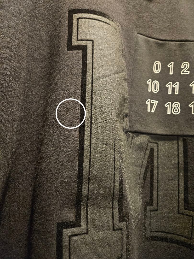 MM6Maison Margielaトレーナー長袖スウェット黒　メゾンマルジェラ