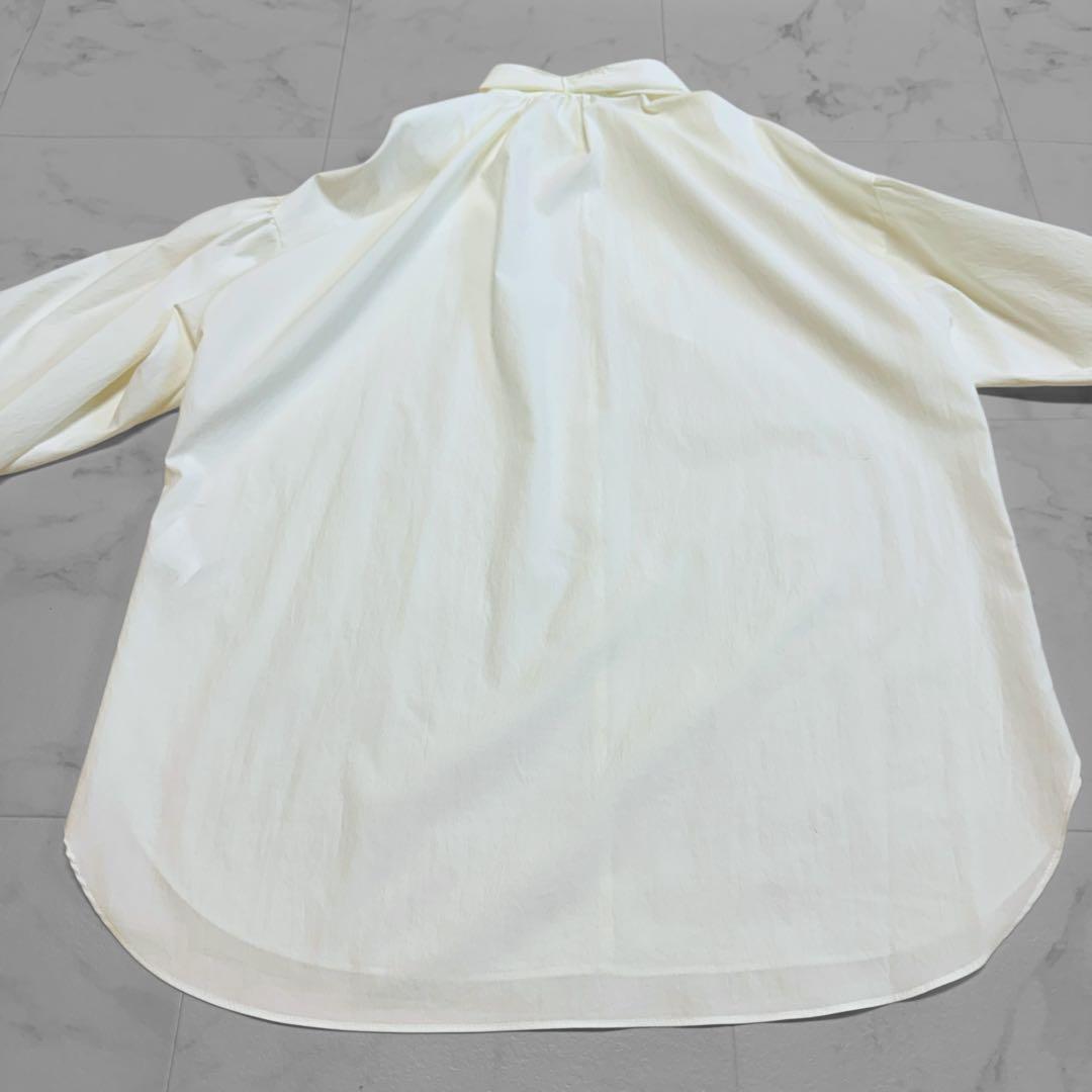 美品洗える 亀恭子さんコラボ ドレステリア ボウタイブラウス ボリュームスリーブ