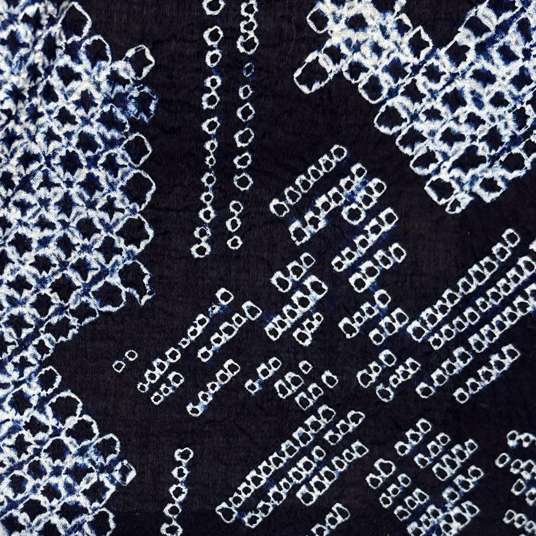 Misaki　浴衣【有松絞り】白紺色 女性用 木綿 夏用 総絞り有松鳴海絞