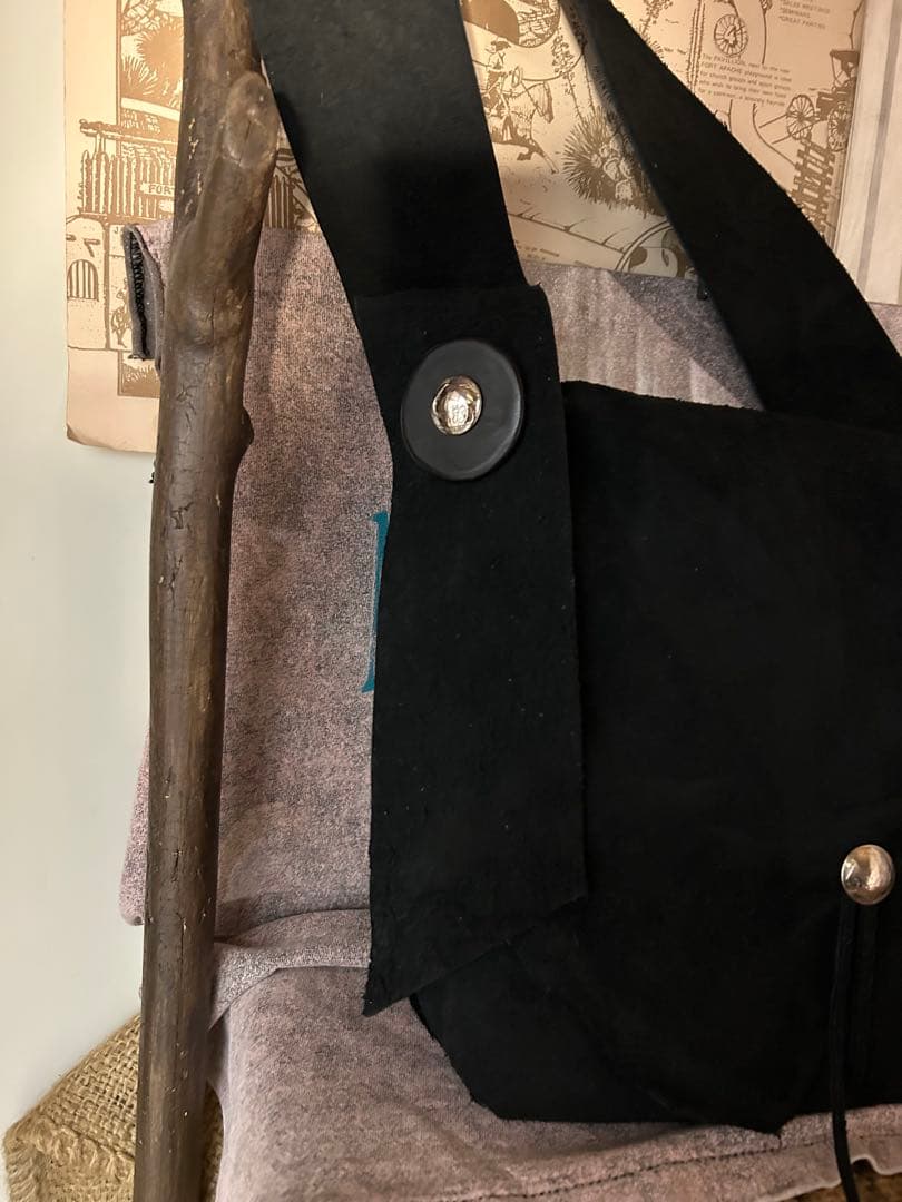 ガブリエール様　バッグ　黒スエード