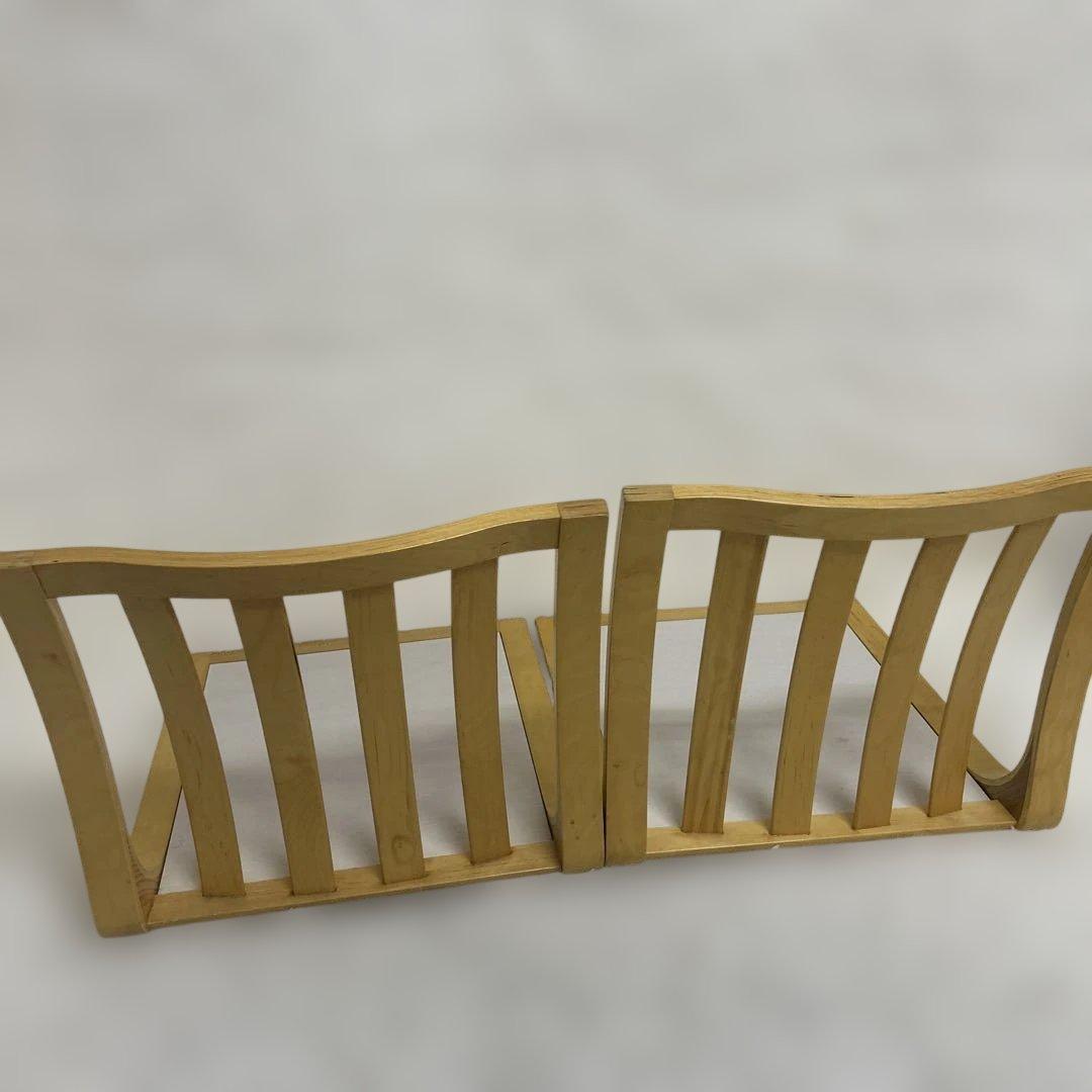 木製座椅子 4脚セット　格子 和座敷 昭和レトロ