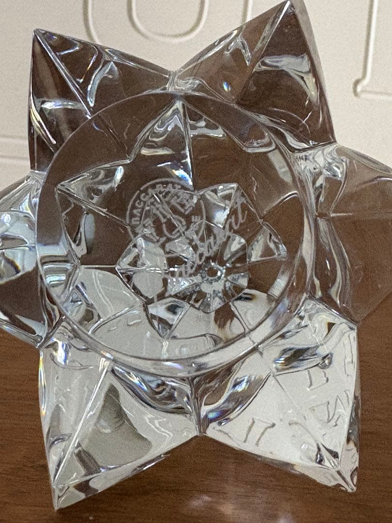 バカラ　クリスマスツリー　オブジェ