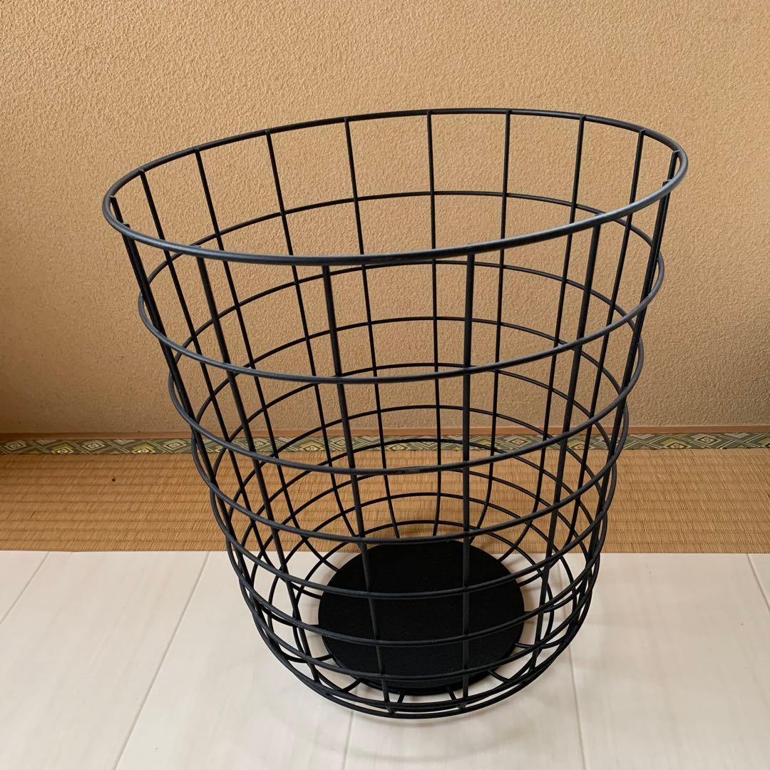 メニュー MENU Wire Bin ワイヤービン ワイヤーバスケット　黒