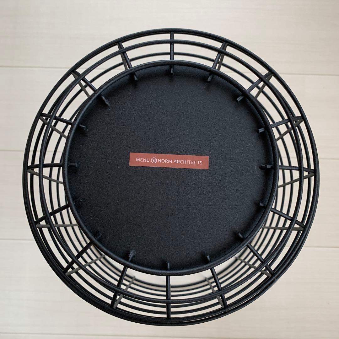 メニュー MENU Wire Bin ワイヤービン ワイヤーバスケット　黒