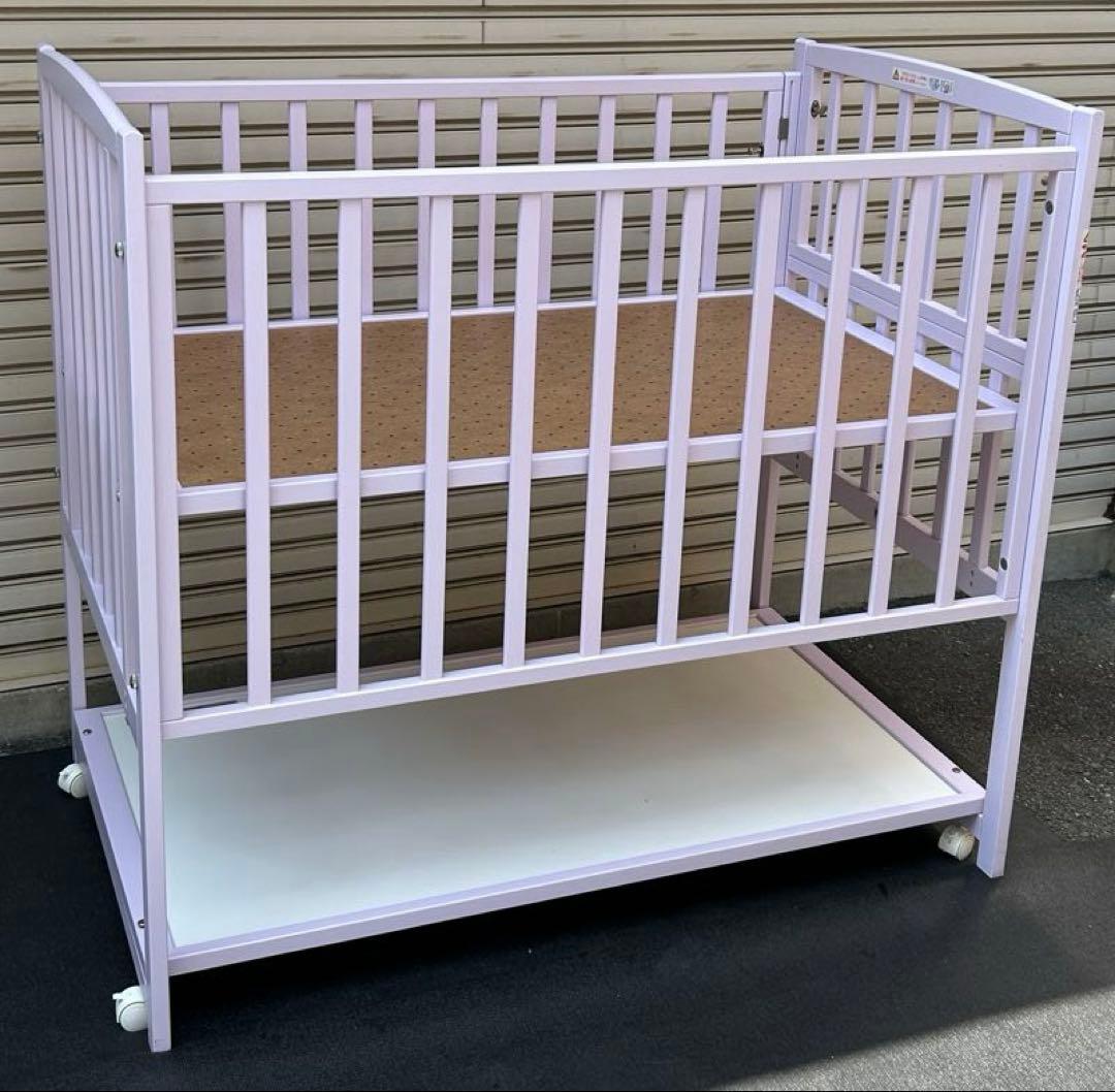 【配達・引取】ヤマサキ　ハイタイプ　ツーオープン　ベビーベッド