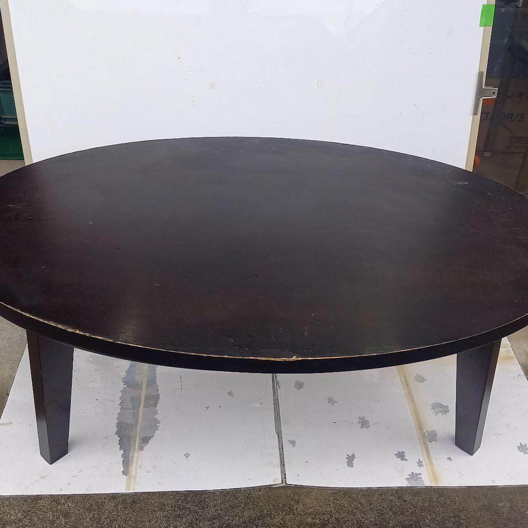 リビンズ　家具調こたつ 楕円形　　黒色