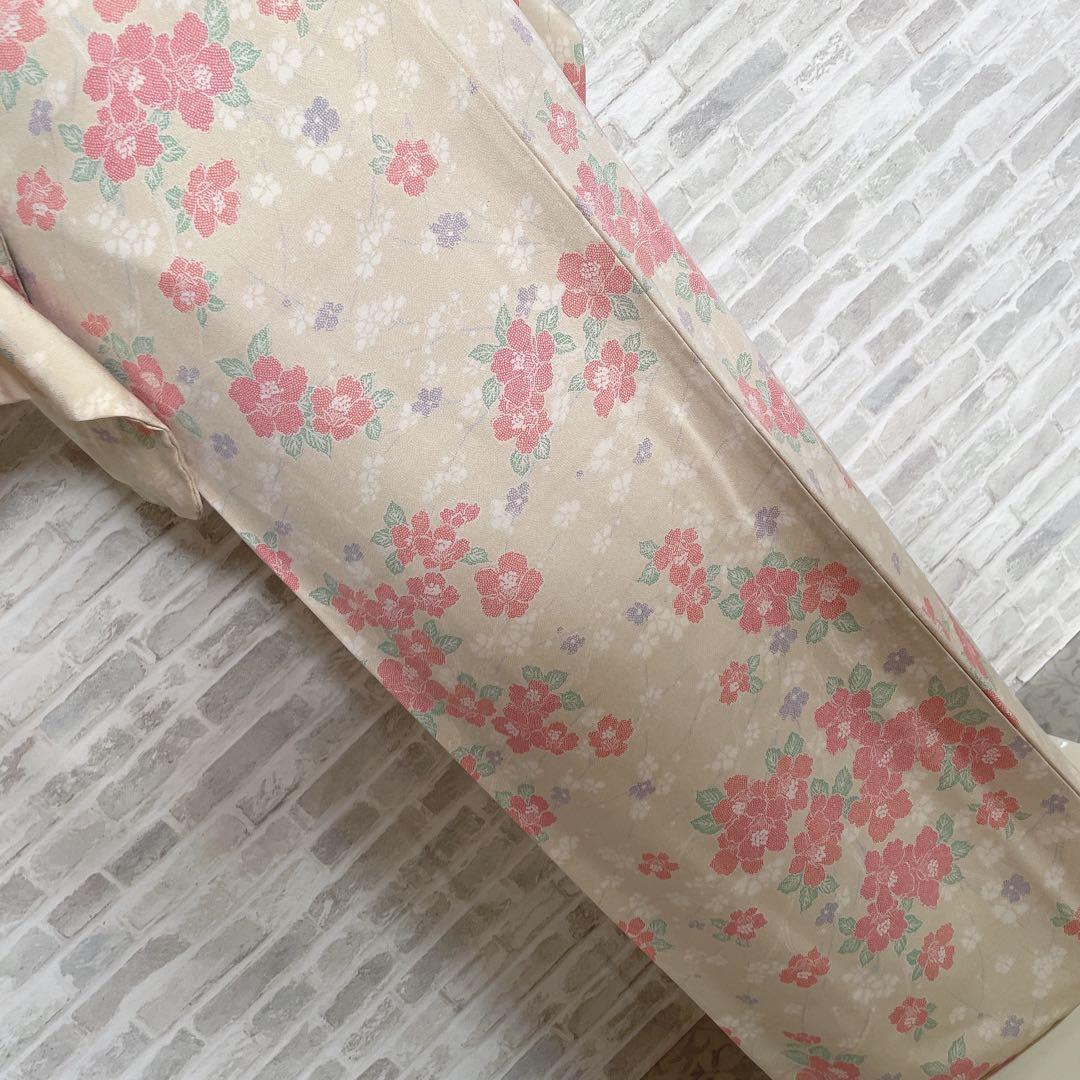 小紋　フルセット　椿　お出掛け　お散歩　普段着　着物　H5