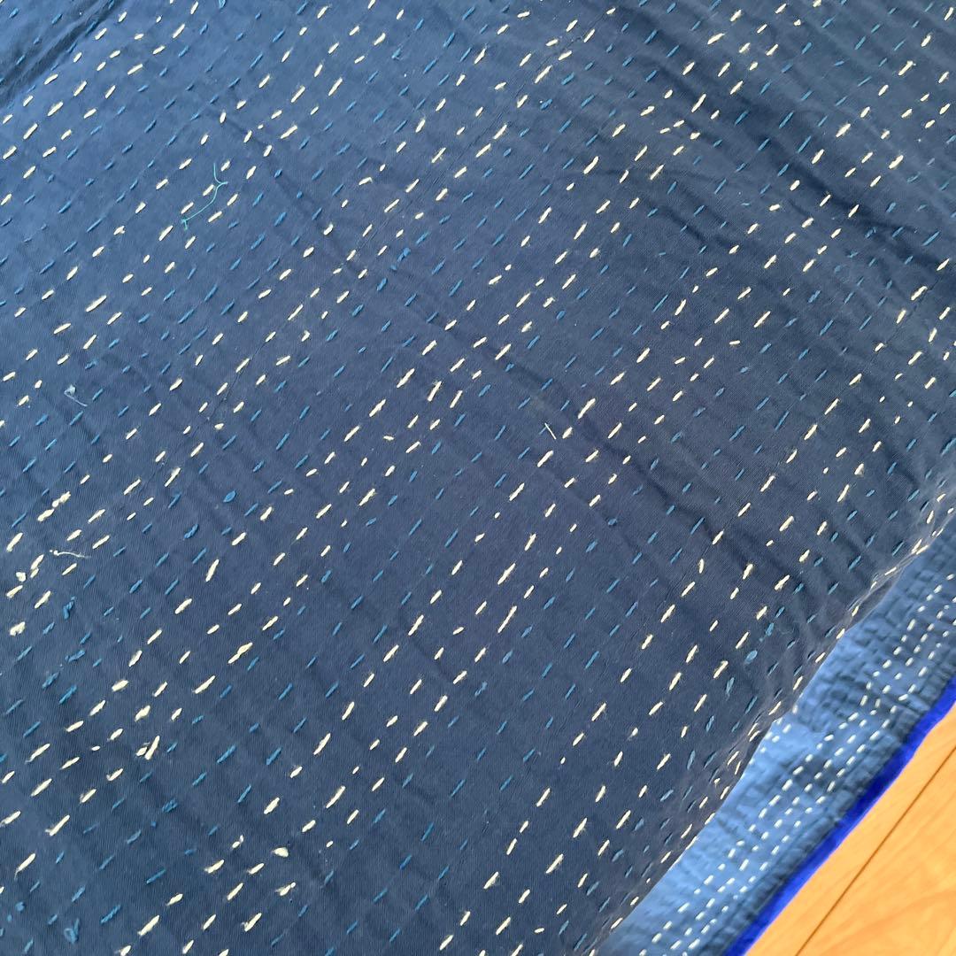 インド　ヴィンテージ　カンタ　ラリーキルト　マルチカバー  ベットカバー