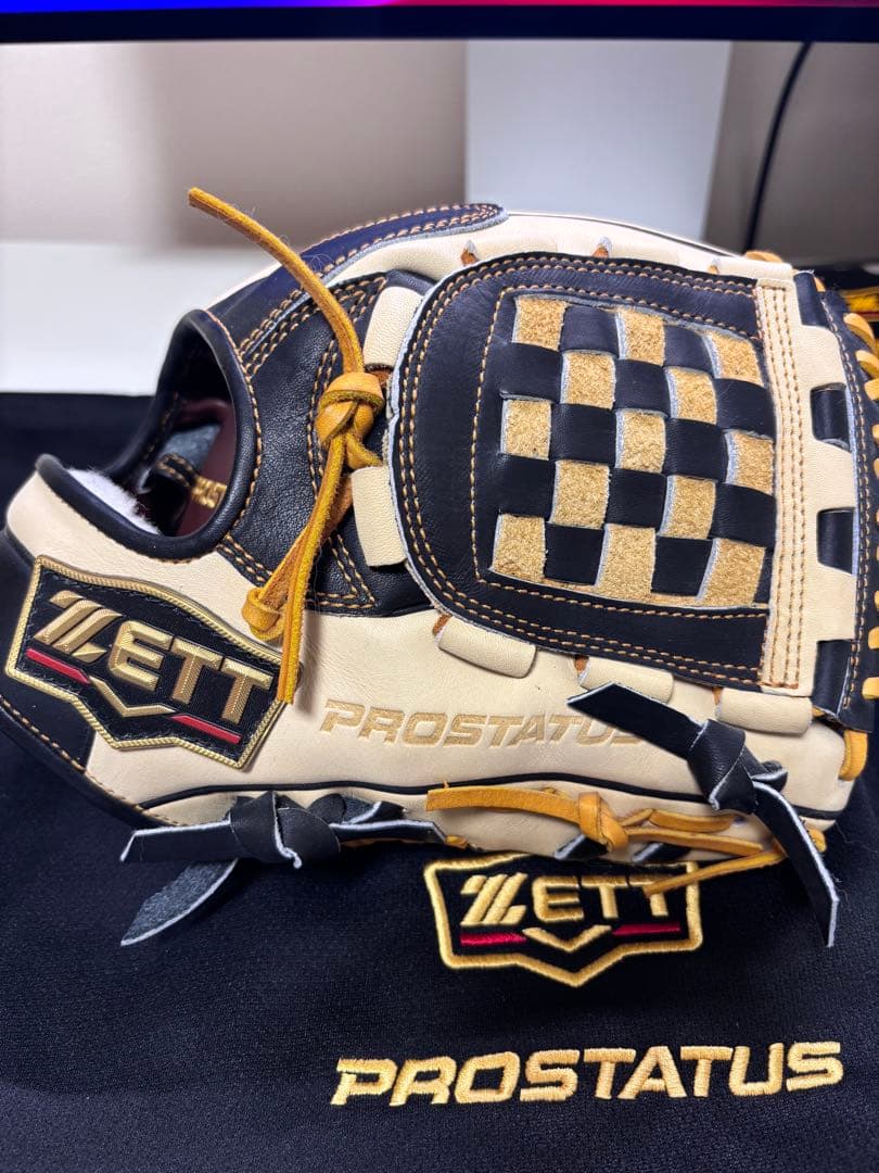 ZETT プロステイタス 源田モデル 軟式右投げ 箱・保存袋付き