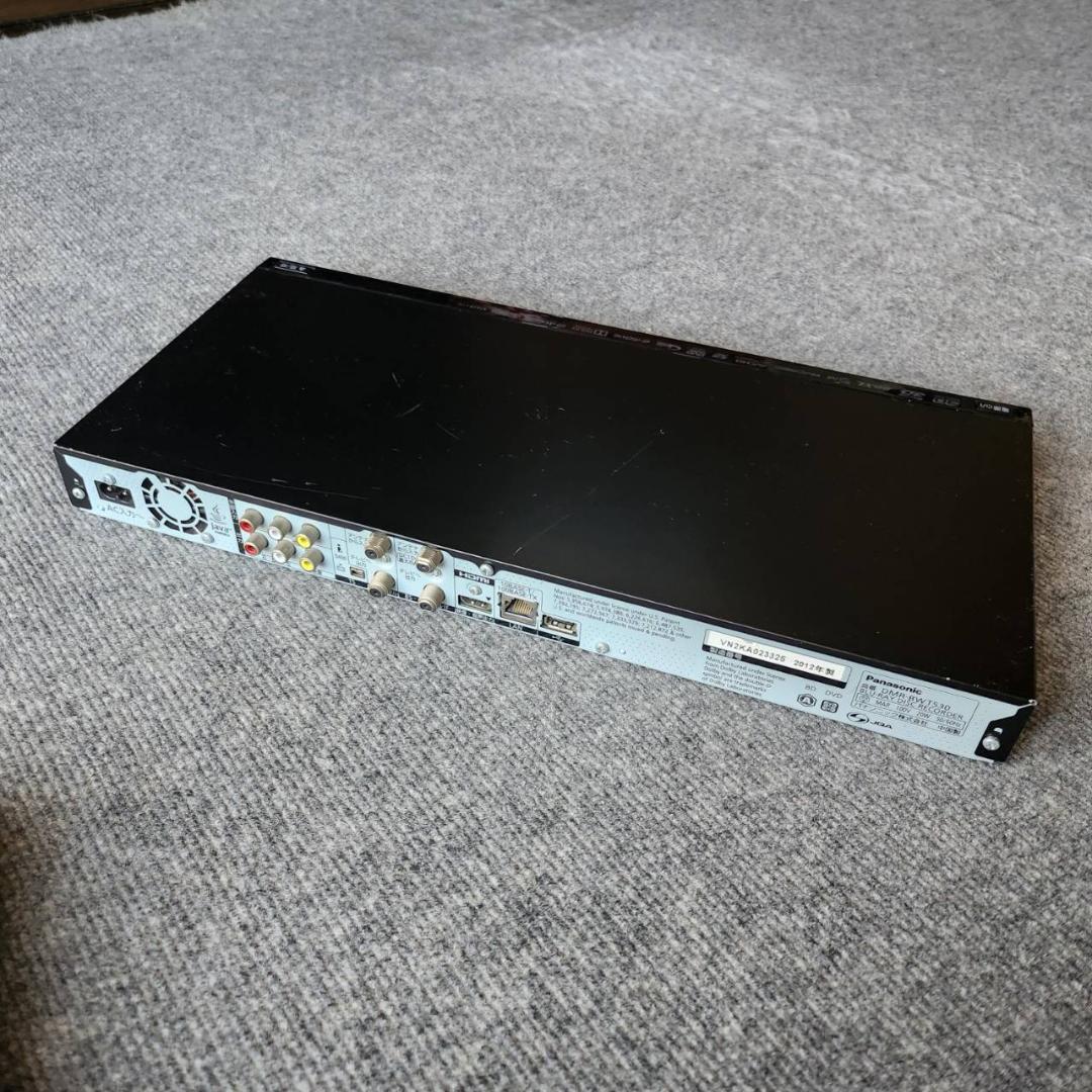 パナソニック　DMR-BWT530　４TB・HDDに換装済みマニュアルリモコン