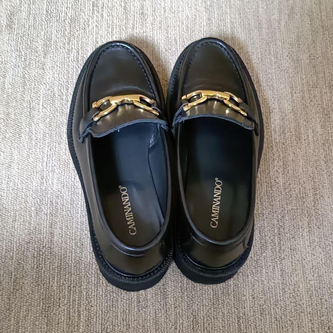 CAMINANDO カミナンド 23cm ビットローファー 厚底