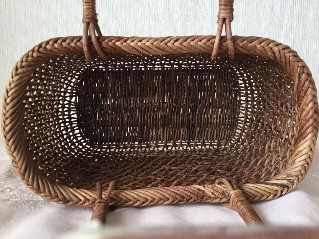 素敵！あけびこだし編み籠バッグ