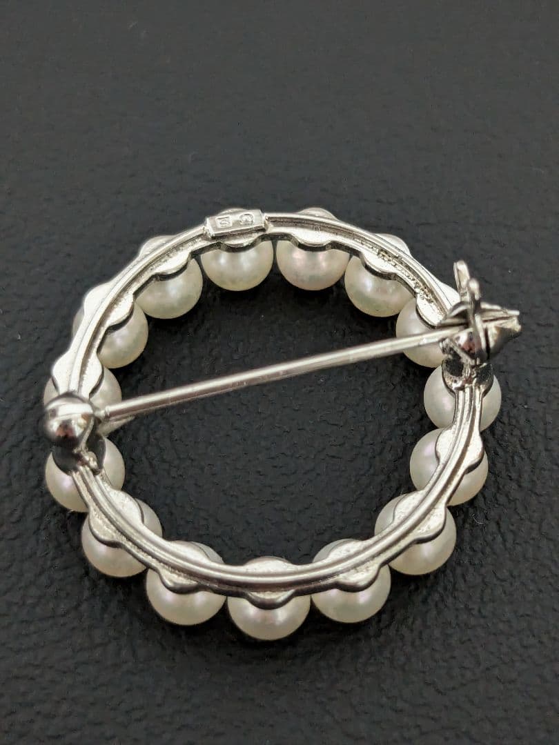 み*＠様 MIKIMOTO　パールブローチ　サークル　SILVER