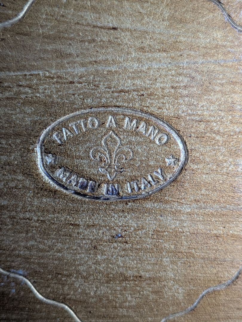 ヴィンテージ イタリア製 トレイ 木製 クラシック ハンドメイド