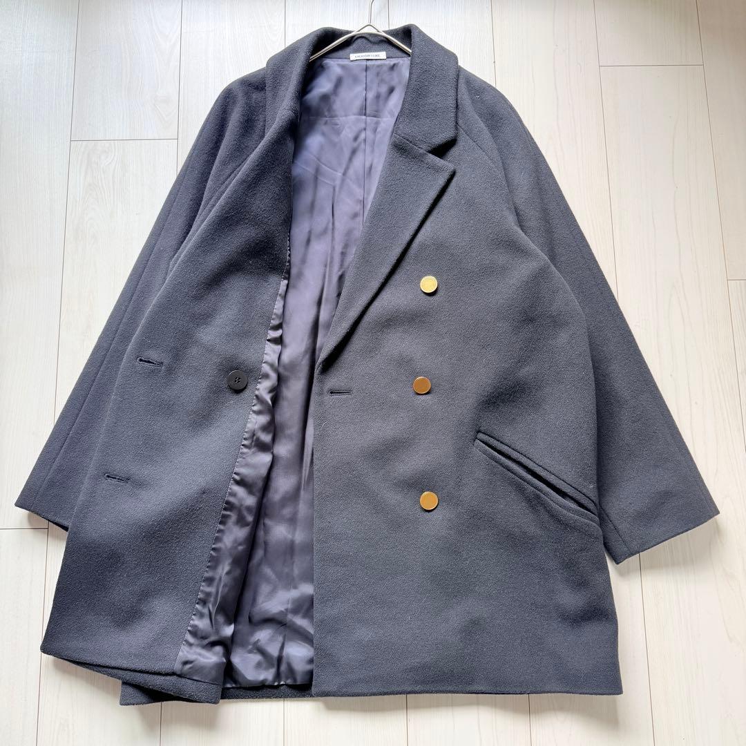 希少✨ドゥーズィエムクラス　金ボタン　Short Double コート　カシミヤ