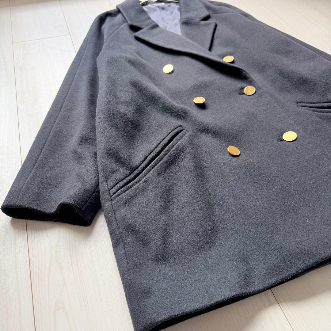 希少✨ドゥーズィエムクラス　金ボタン　Short Double コート　カシミヤ