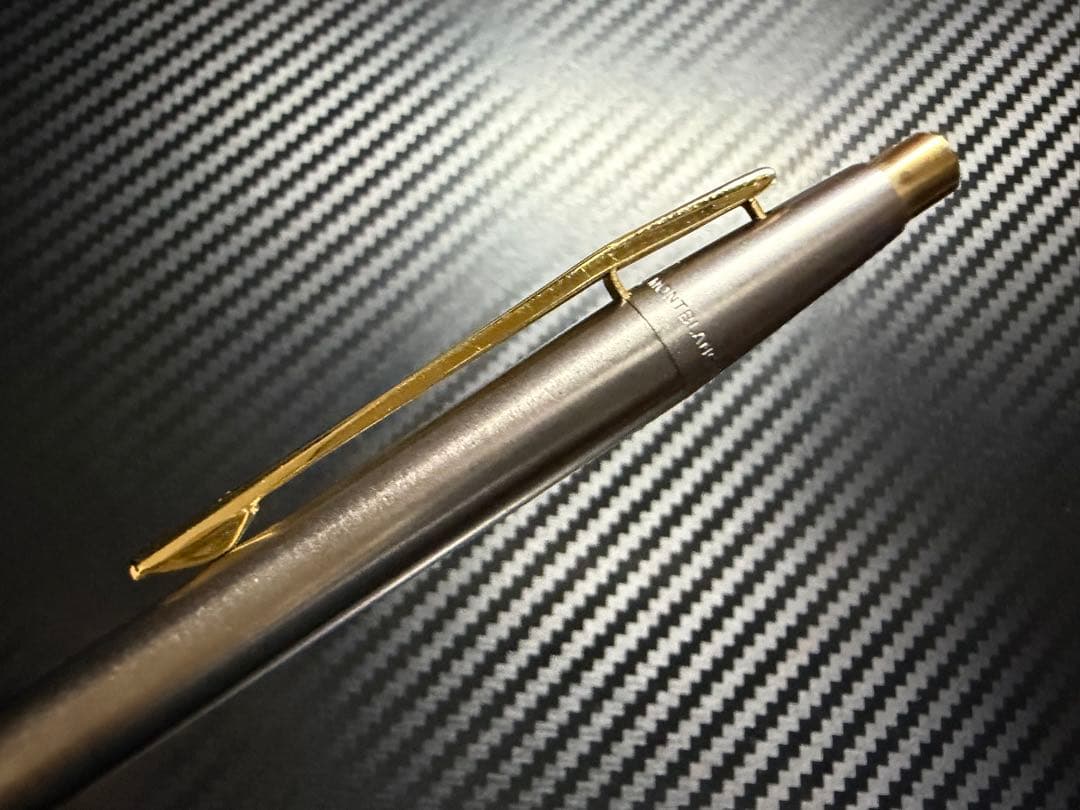 美品 モンブラン 前期型 ノブレス スリムライン ボールペンステンレススチール