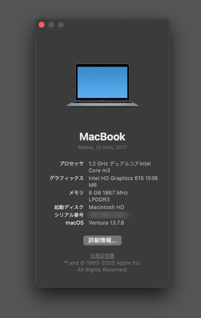 【画面新品級】MacBook 12 2017 充放電132回 動作診断済