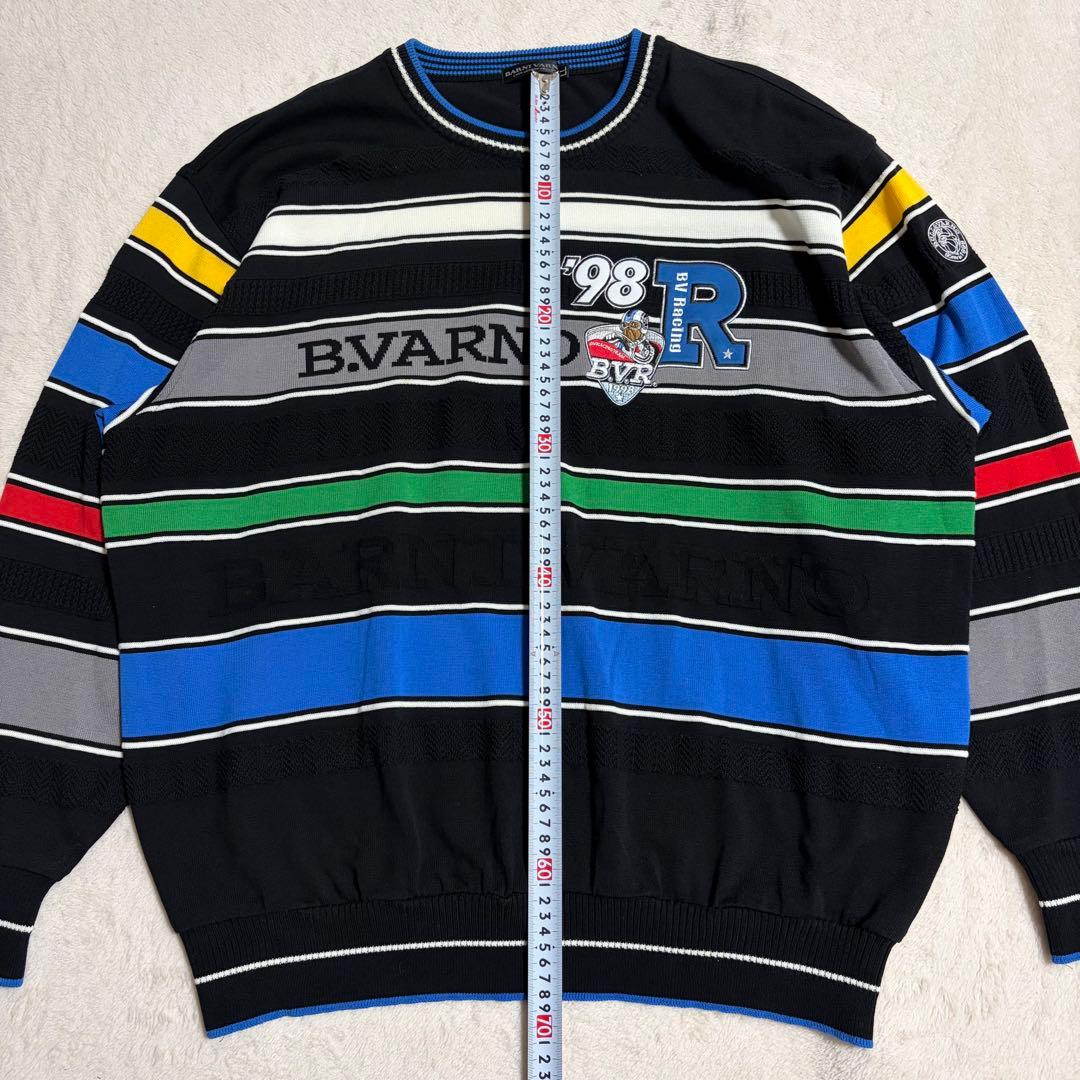 【美品】BARNI VARNO バーニヴァーノニット ボーダー ワッペン 日本製