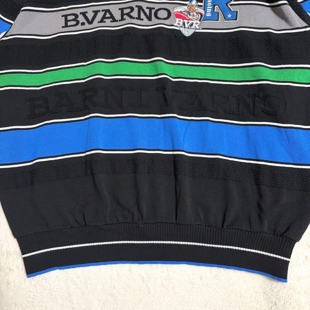 【美品】BARNI VARNO バーニヴァーノニット ボーダー ワッペン 日本製