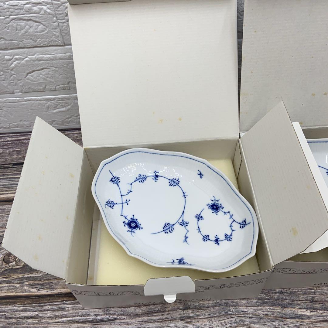 【レア】未使用　ロイヤルコペンハーゲン ジャパニーズ 菱形オーバル深皿2枚セット