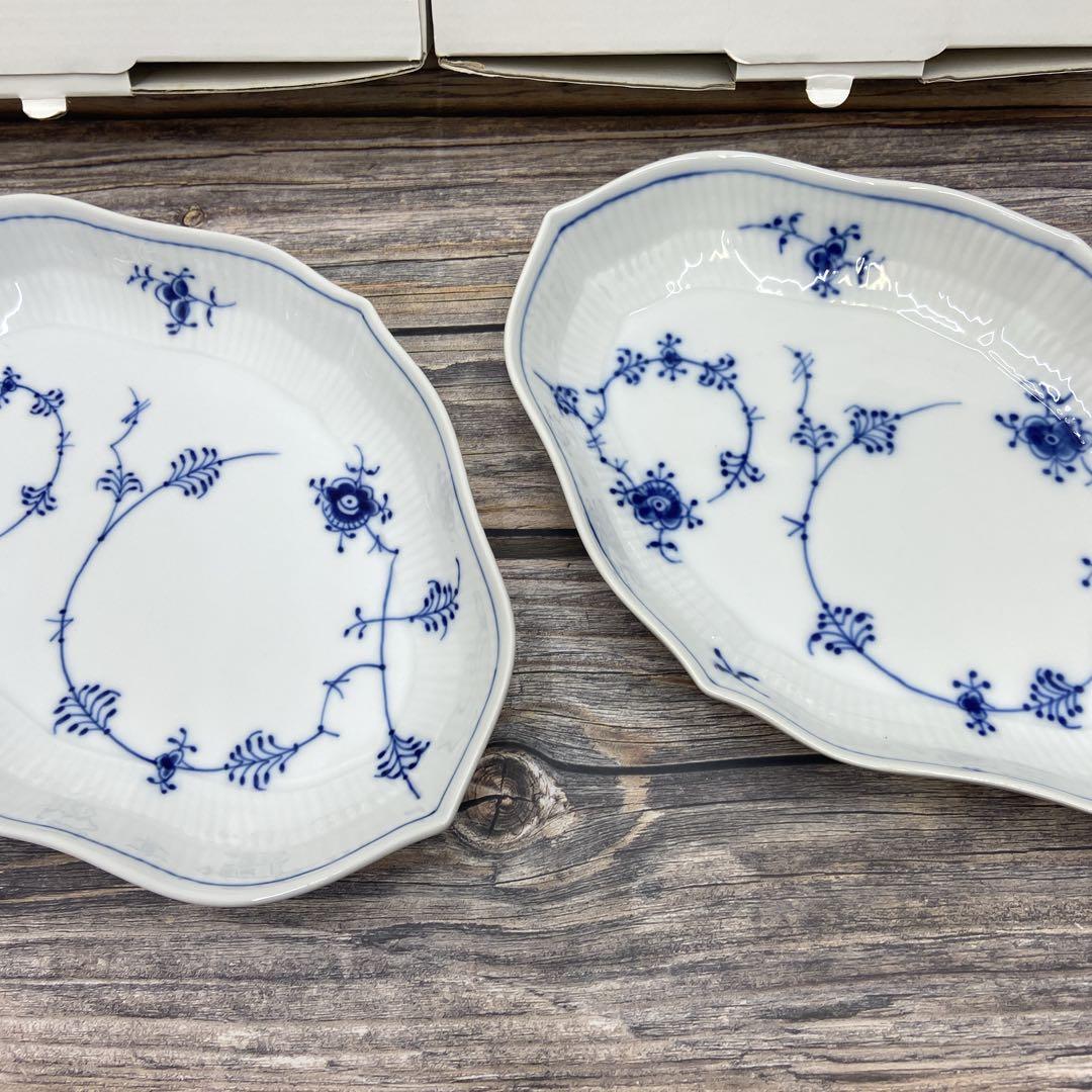 【レア】未使用　ロイヤルコペンハーゲン ジャパニーズ 菱形オーバル深皿2枚セット