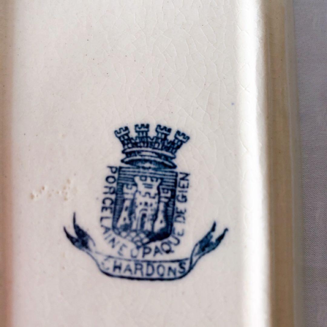 ジアン CACTUS サボテン トゥースディッシュ ブルー アンティーク食器