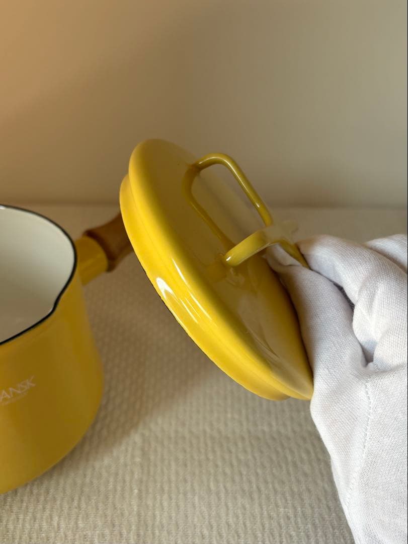 【新品・レア廃番品】DANSK コベンスタイルミルクパン（ソースパン）イエロー