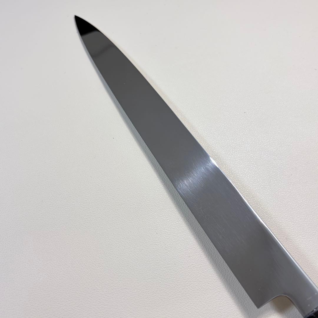 270mm 柳刃包丁 鏡面　黒檀八角柄 刺身包丁 「全鋼」︐