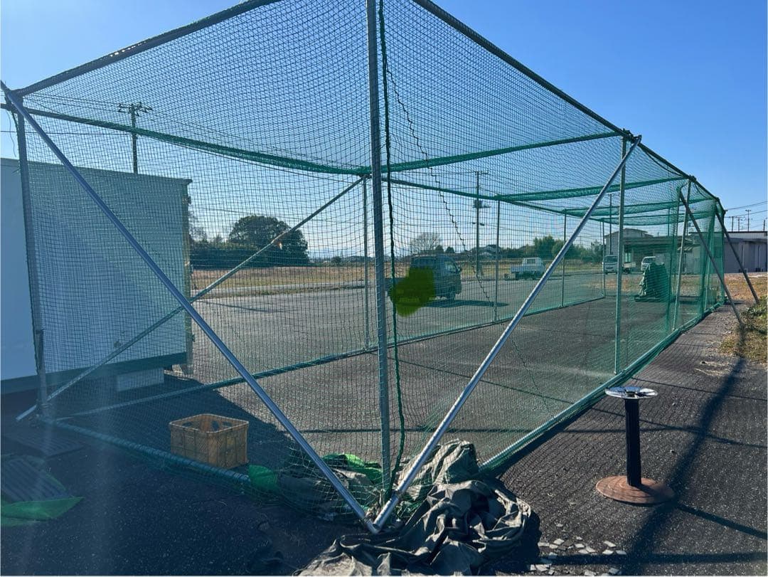 野球　バッティング　ゲージ　ケージ　ネット 防球　単管　クランプ