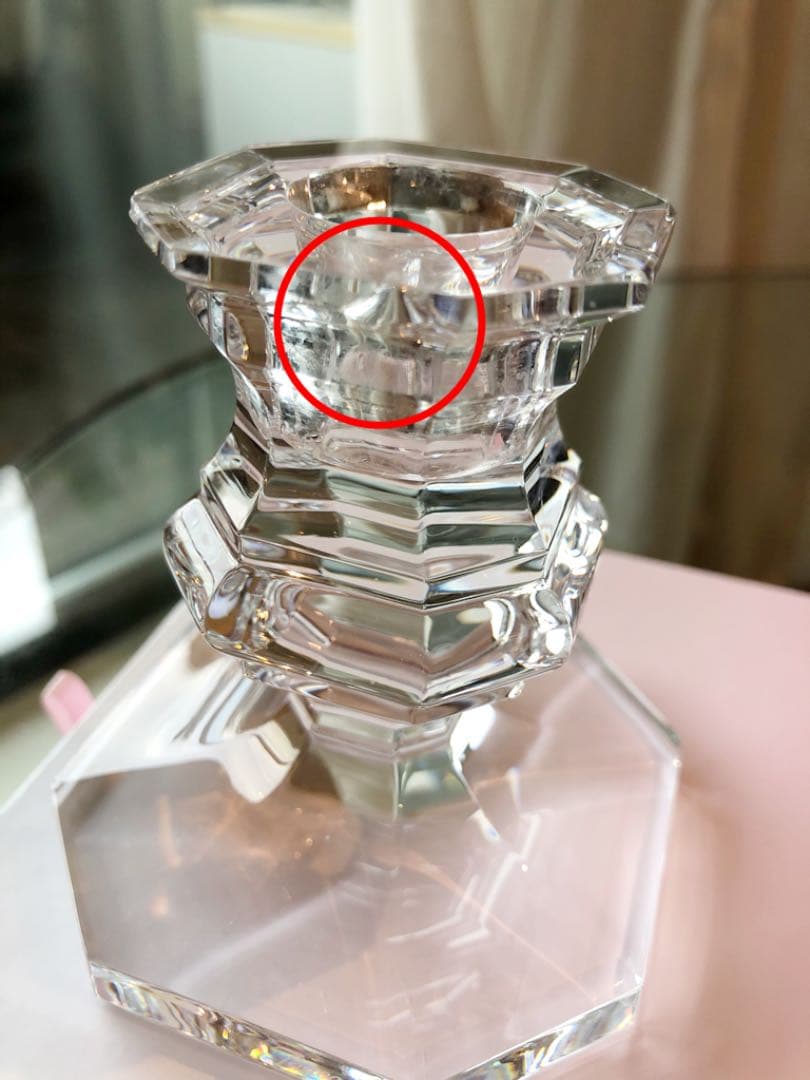 アンティークバカラ　ブジョワール　燭台　4個セット