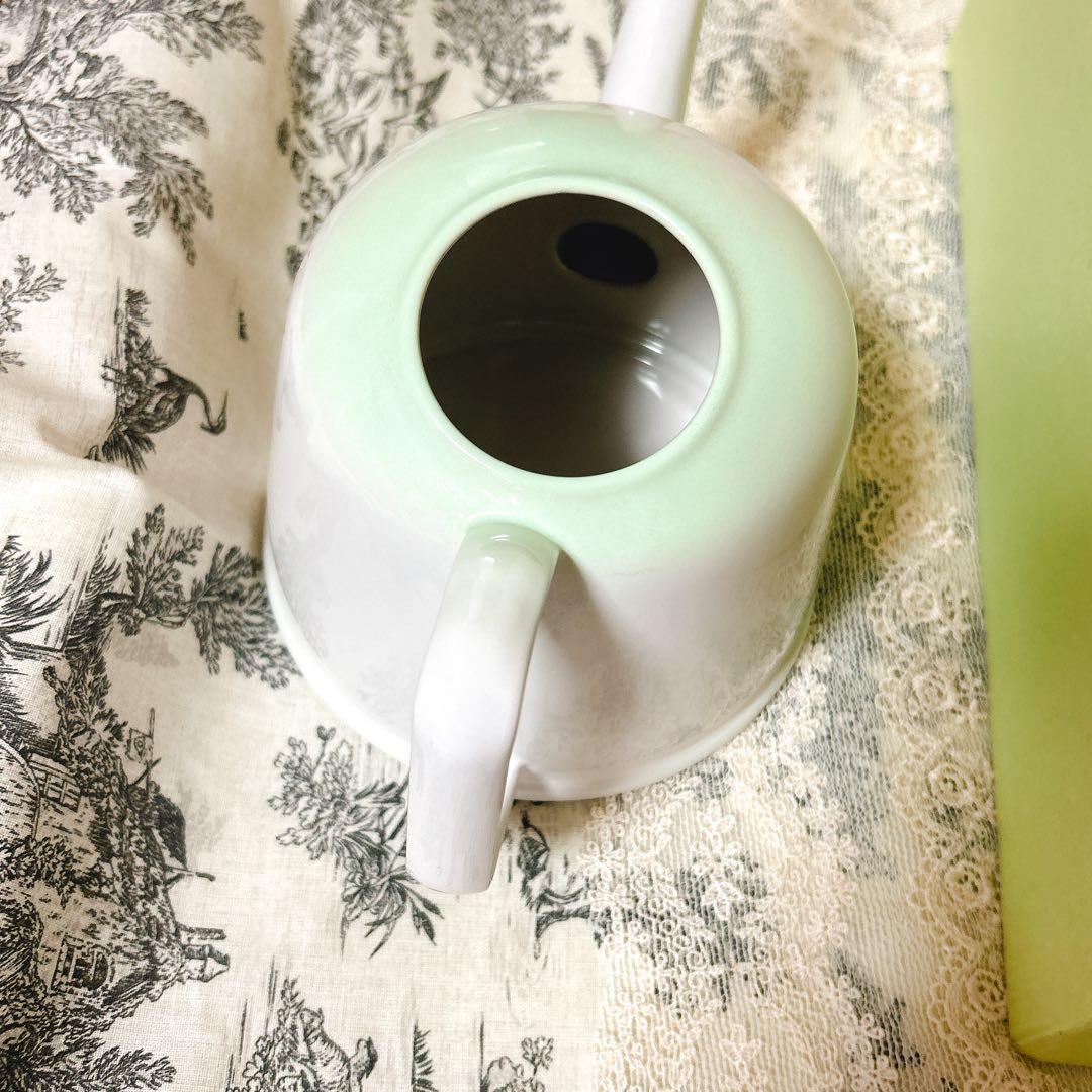 希少❣️箱付未使用オードリー水差しimaneイマン ホーロー薔薇雑貨 バラ マニー