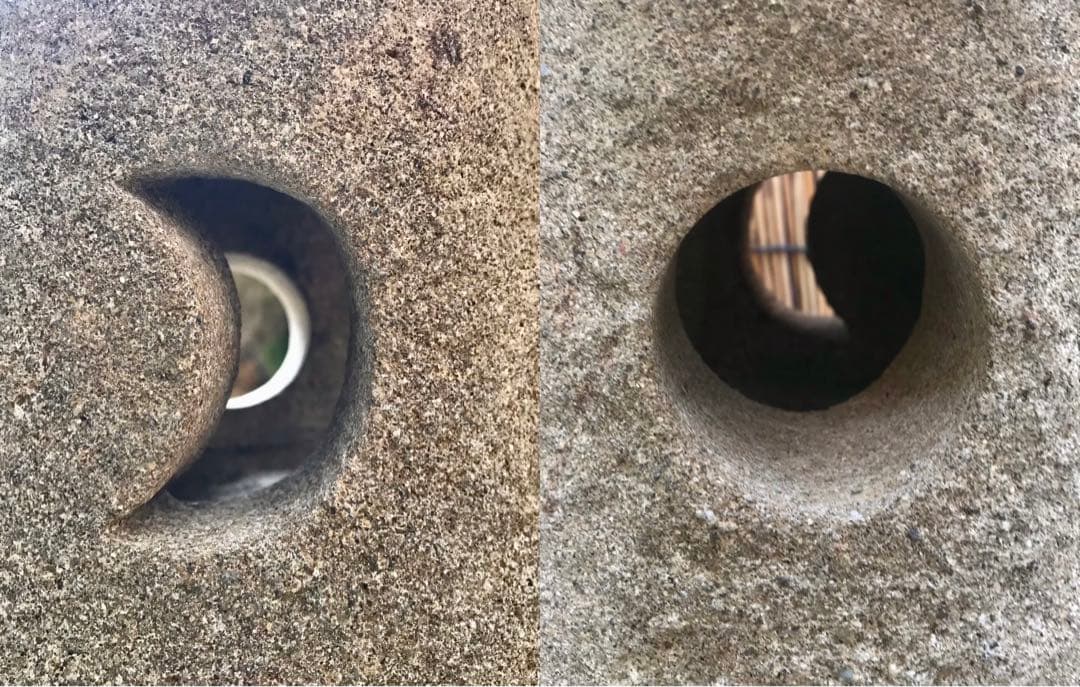 【天然自然石・石灯篭・坪庭灯篭・露地庭灯篭・足元照らし灯篭】庭石オブジェ置物箱庭