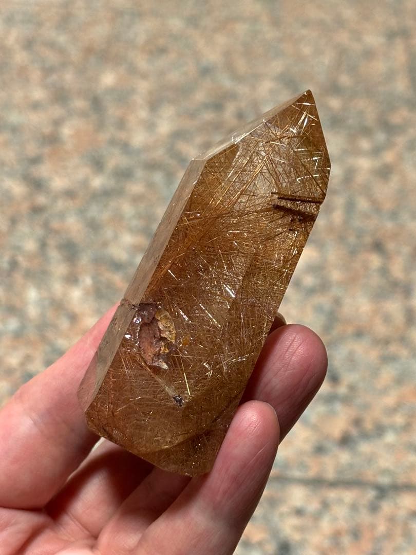 レア　ルチルインレムリアンクォーツ　レムリアン　137g 天然石