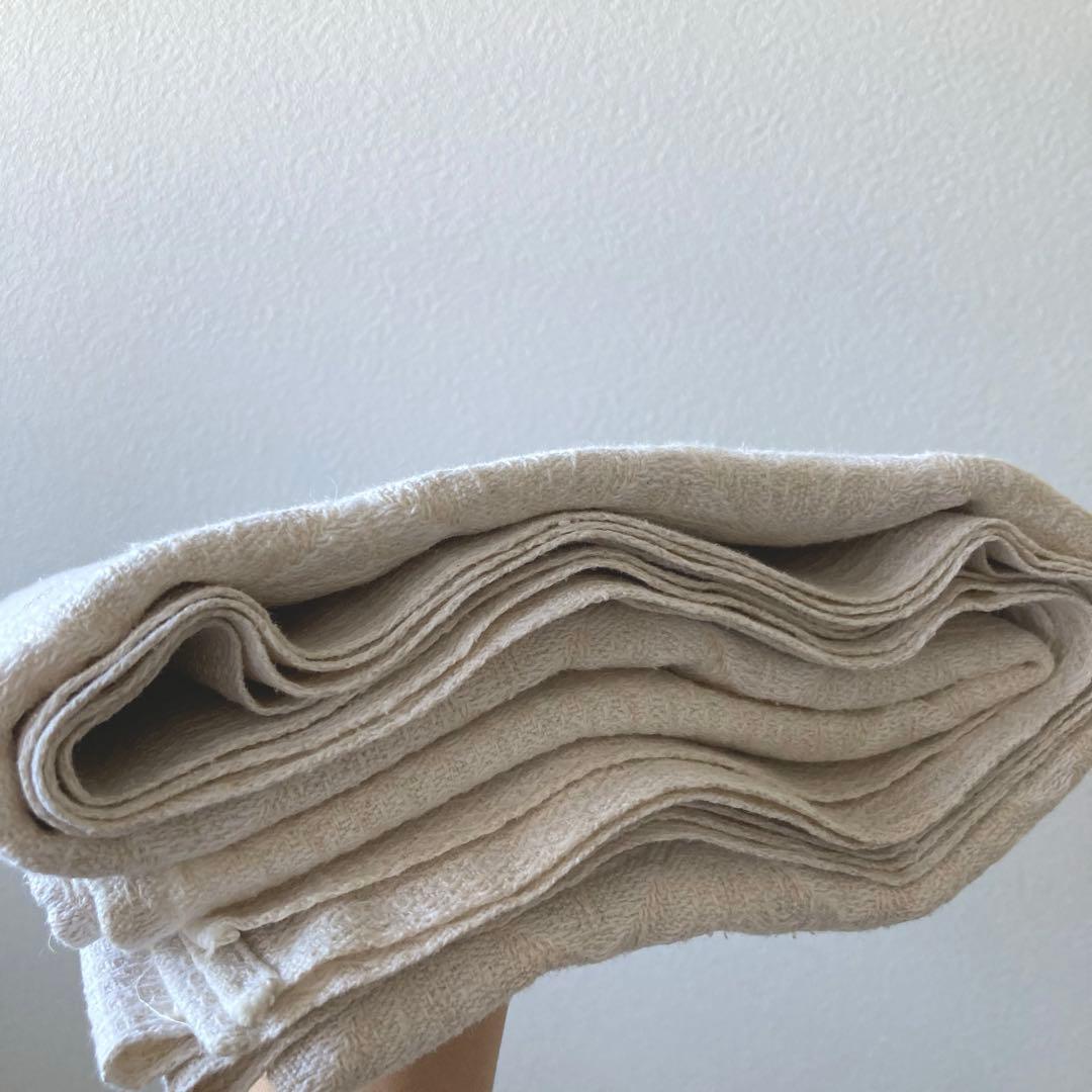 SWC216北欧ヴィンテージ1950s伝統織りリネンのテーブルクロス（特大サイズ