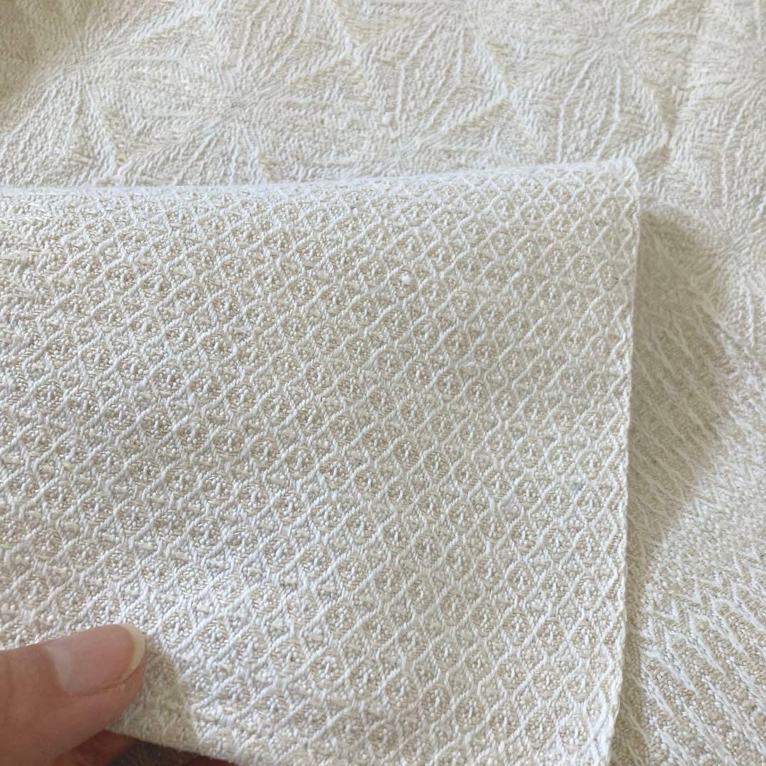 SWC216北欧ヴィンテージ1950s伝統織りリネンのテーブルクロス（特大サイズ