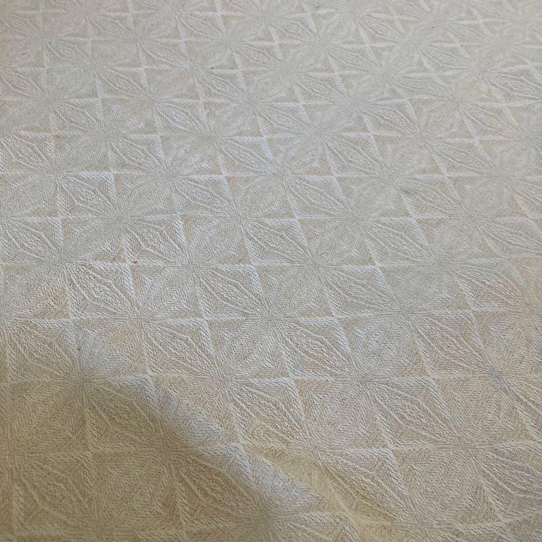 SWC216北欧ヴィンテージ1950s伝統織りリネンのテーブルクロス（特大サイズ