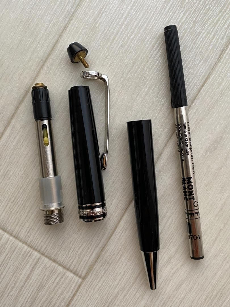 美品 モンブラン P164 プラチナ クラシック ボールペン 新品純正リフィル